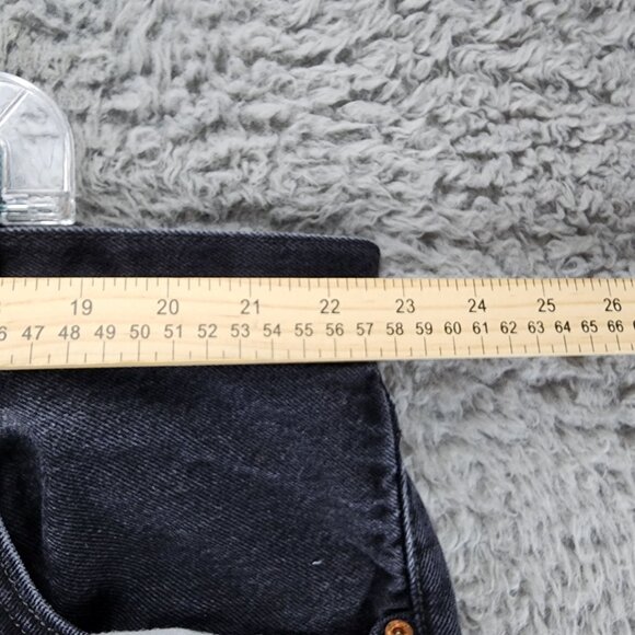 Levi's Jeans Mens 46x30 501 Black Cotton High Rise Button Fly Classic Straight - Picture 5 of 13